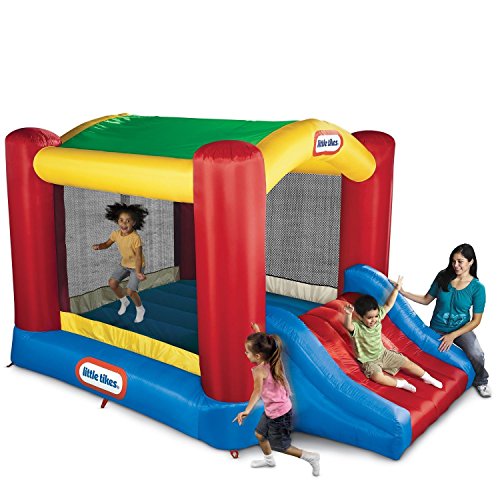 Little Tikes Jump 'n Slide Bouncer with Overhead Cover Plus Heavy Duty Blower